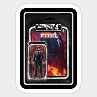 Fan Art Non-Official JW action figure design T-Shirt Sticker